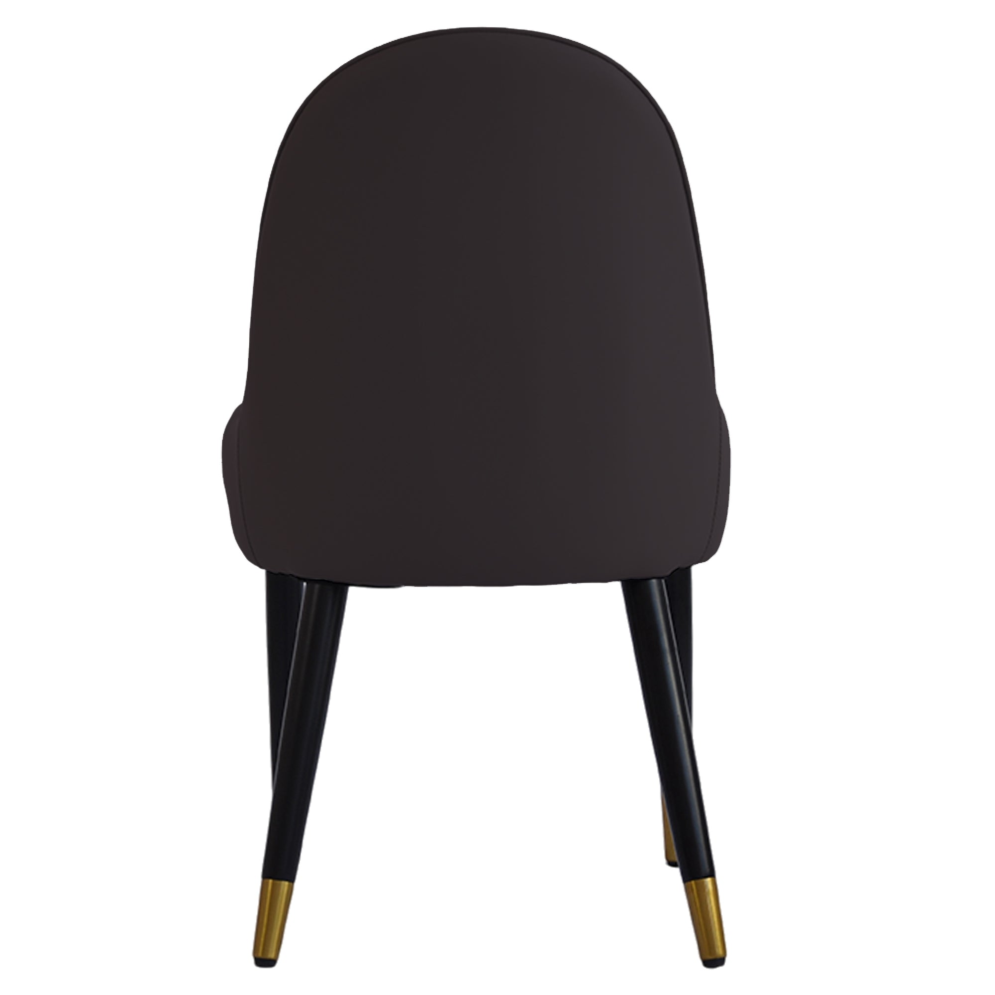TH Quilted Back Dining Chair Set of 2 | Contrast Color Vegan Leather