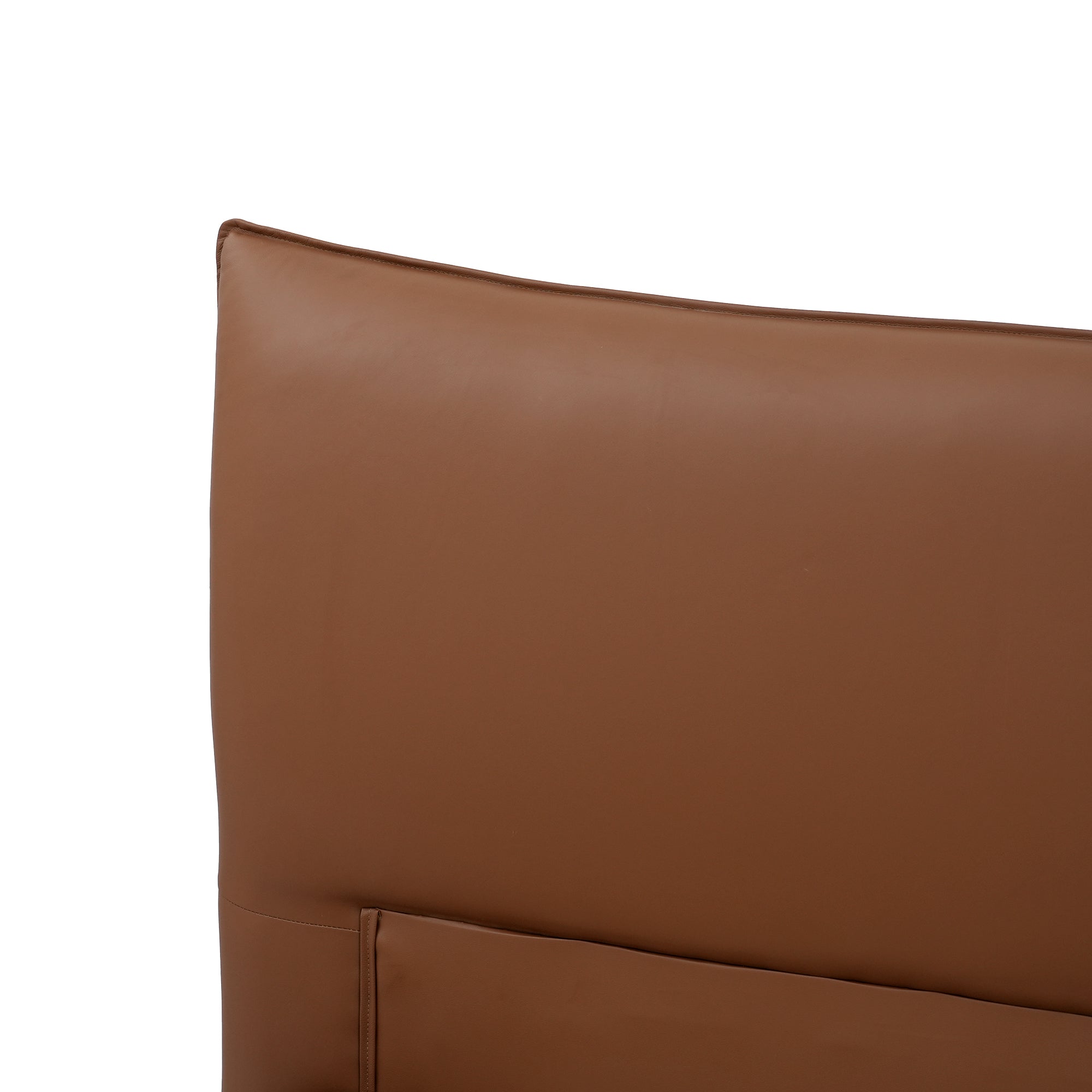 Italian Minimalist Leather Platform Bed – Queen & King Size
