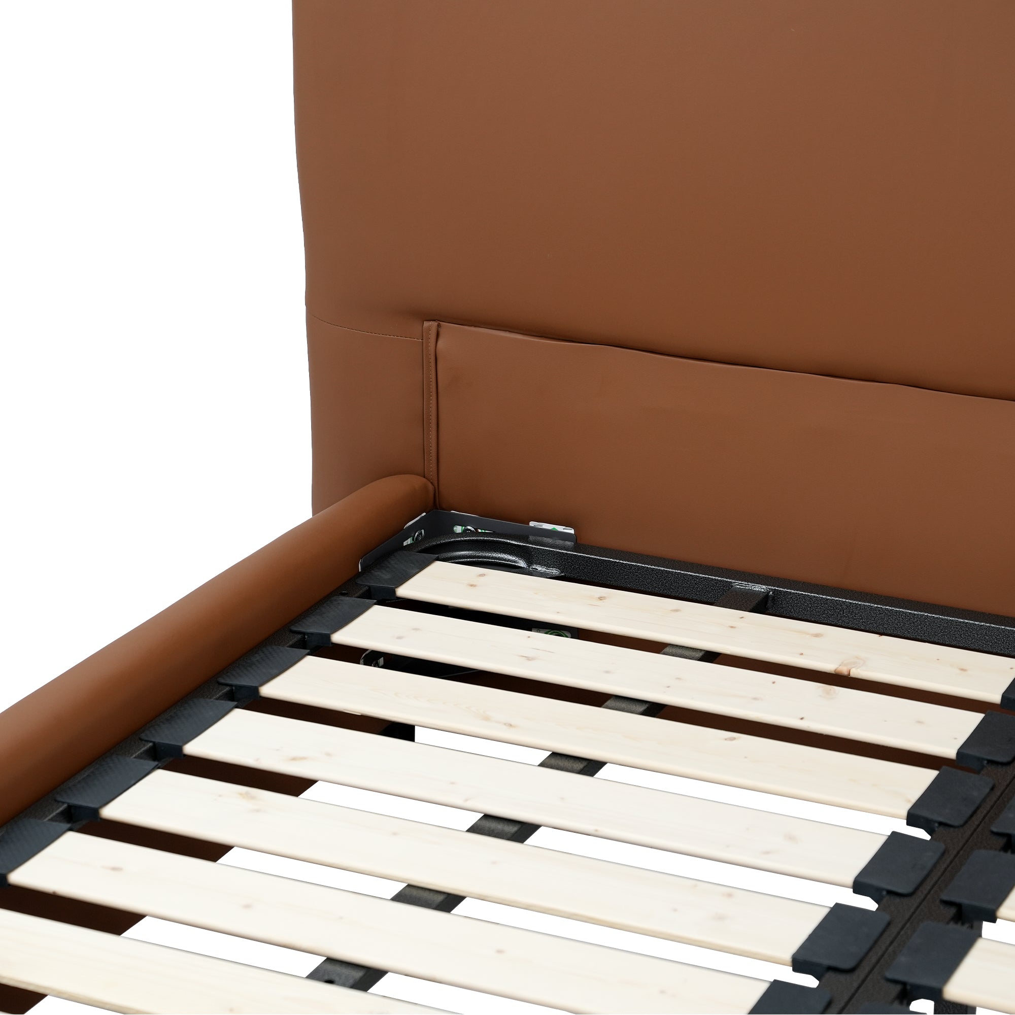 Italian Minimalist Leather Platform Bed – Queen & King Size