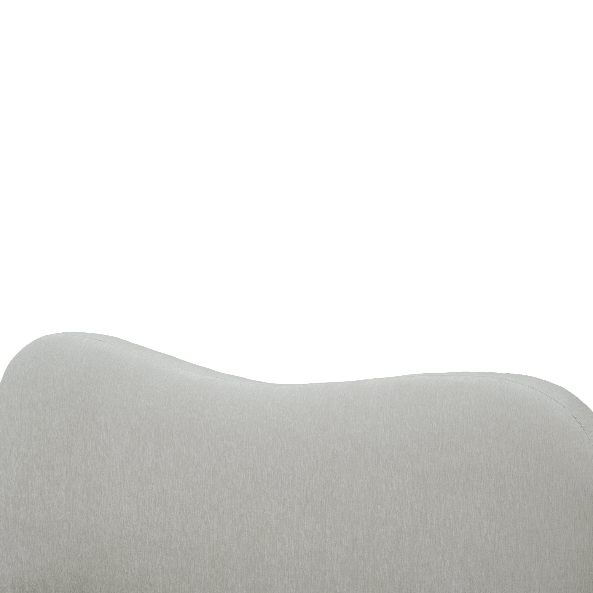 Wave-Shaped Upholstered Platform Bed – Queen & King Size