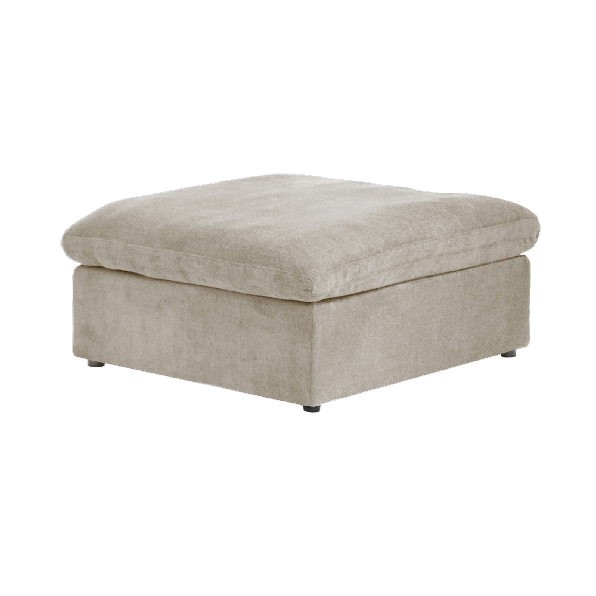 TH Cloud Sectional Modular Sofa | Modular Washable 40-Inch Linen Ottoman 1-Seaters
