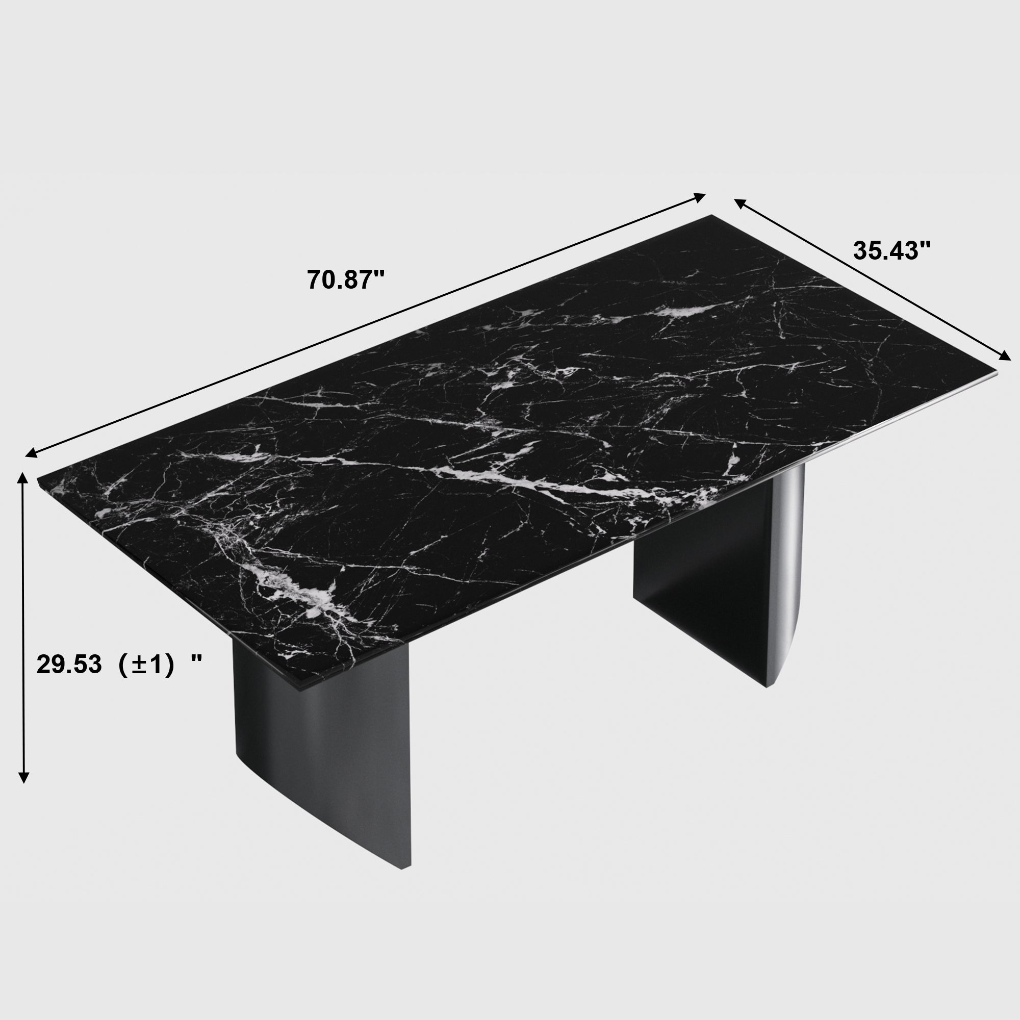 TH Rectangular Dining Table | Sintered Stone Tabletop