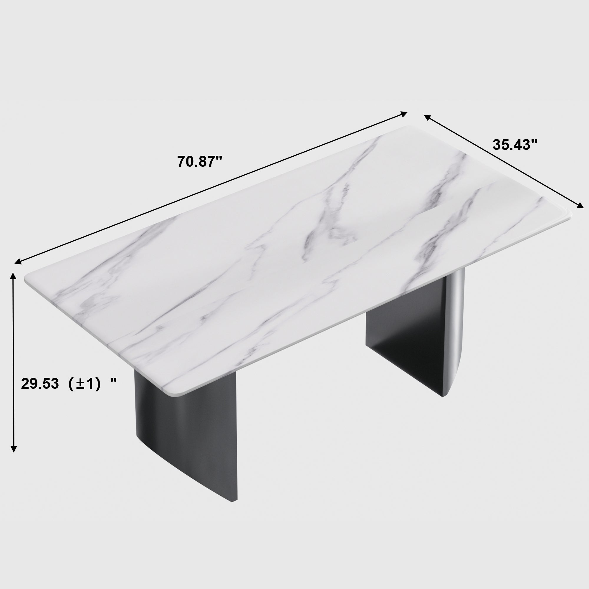 TH Rectangular Dining Table | Sintered Stone Tabletop